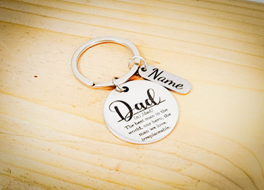 Keychain for Dad, Definition of a Dad Keychain, Dad Gift, Gift for Dad, Father's Day Keychain, Gift for Him