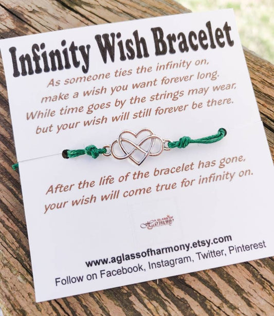 INFINITY WISH BRACELET - Birthday Gift, kids jewelry, teen jewelry, Easter Gift, Bracelet for kids, wish bracelet, Friend Gift