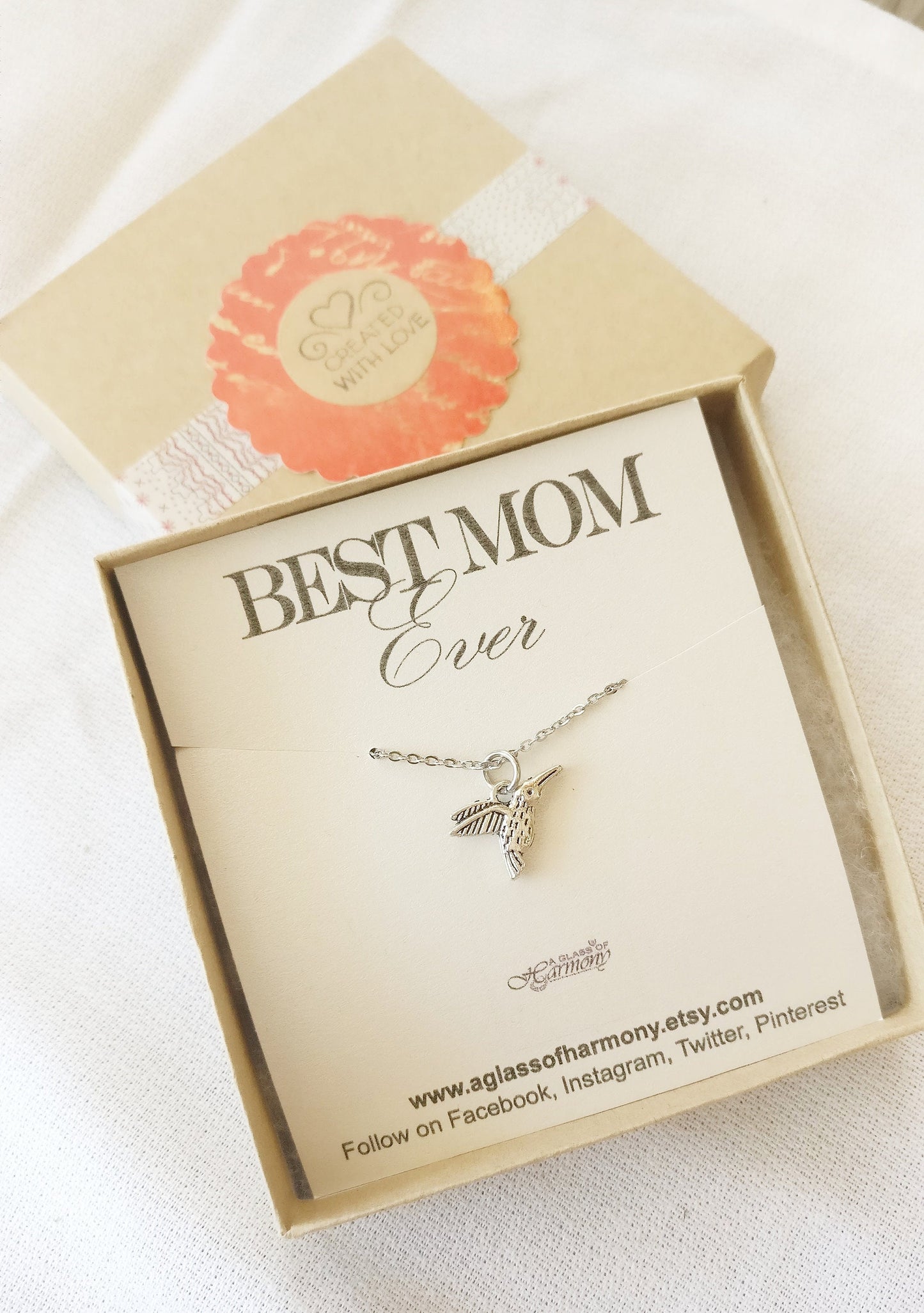 Necklace for Mom, Best Mom Ever, Mother's Day Gift, Jewelry for Mom, Necklace for Mom with Card, Gift For Mom, Ready to Give Gift for Mom