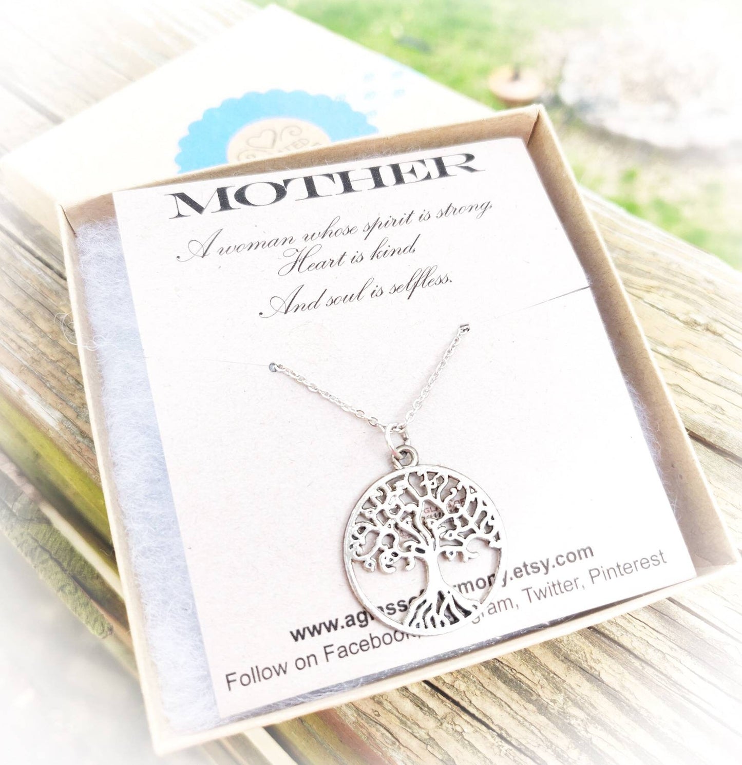 Necklace for Mom, Best Mom Ever, Mother's Day Gift, Jewelry for Mom, Necklace for Mom with Card, Gift For Mom, Tree of Life Necklace