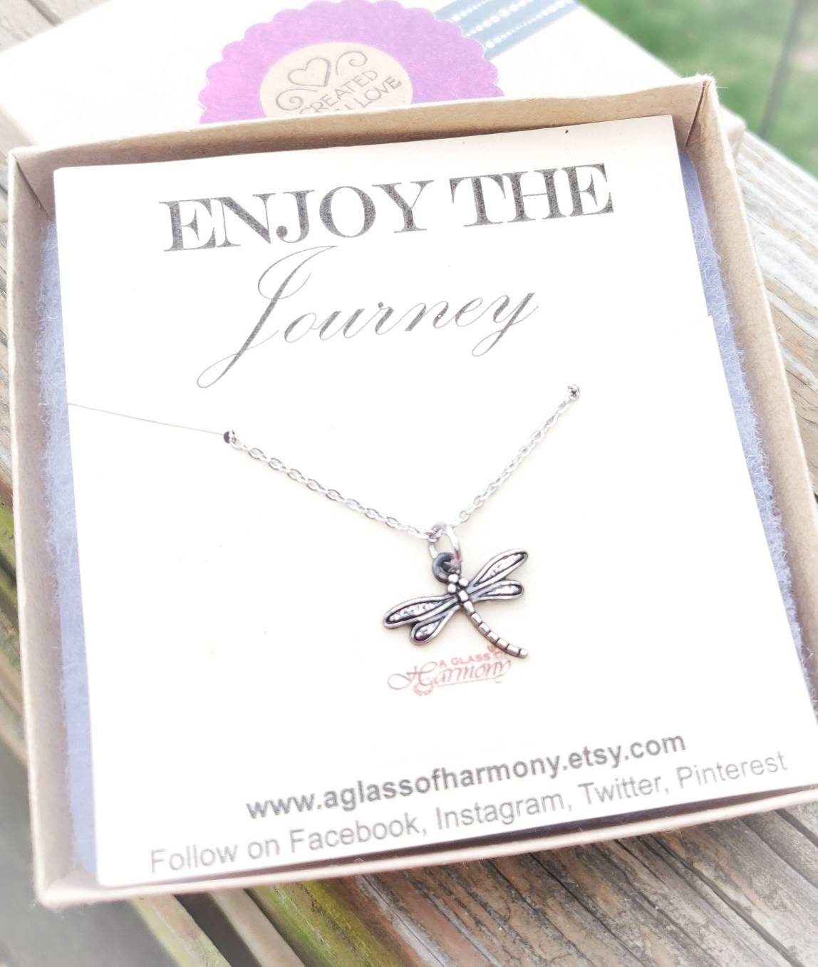 GRADUATION GIFT - Graduation Necklace, Graduation Jewelry, Gift for grad, Dragonfly Necklace, Graduation gift for her, Inspiration Gift