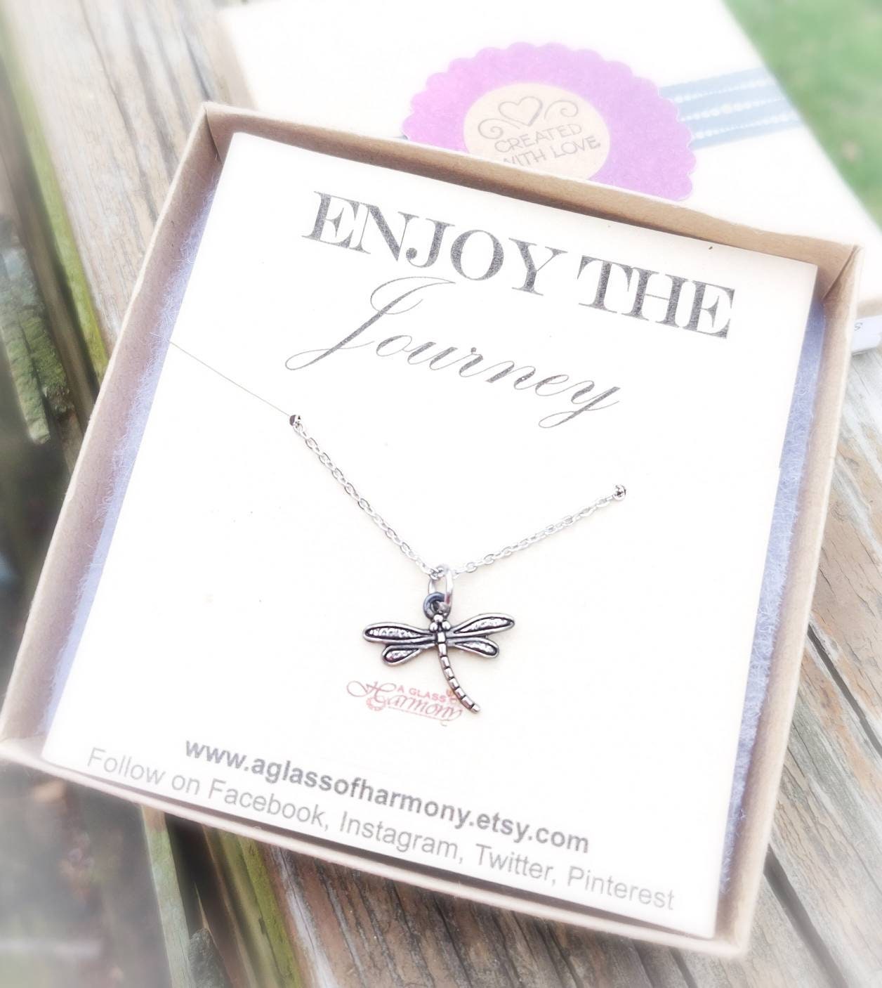 GRADUATION GIFT - Graduation Necklace, Graduation Jewelry, Gift for grad, Dragonfly Necklace, Graduation gift for her, Inspiration Gift