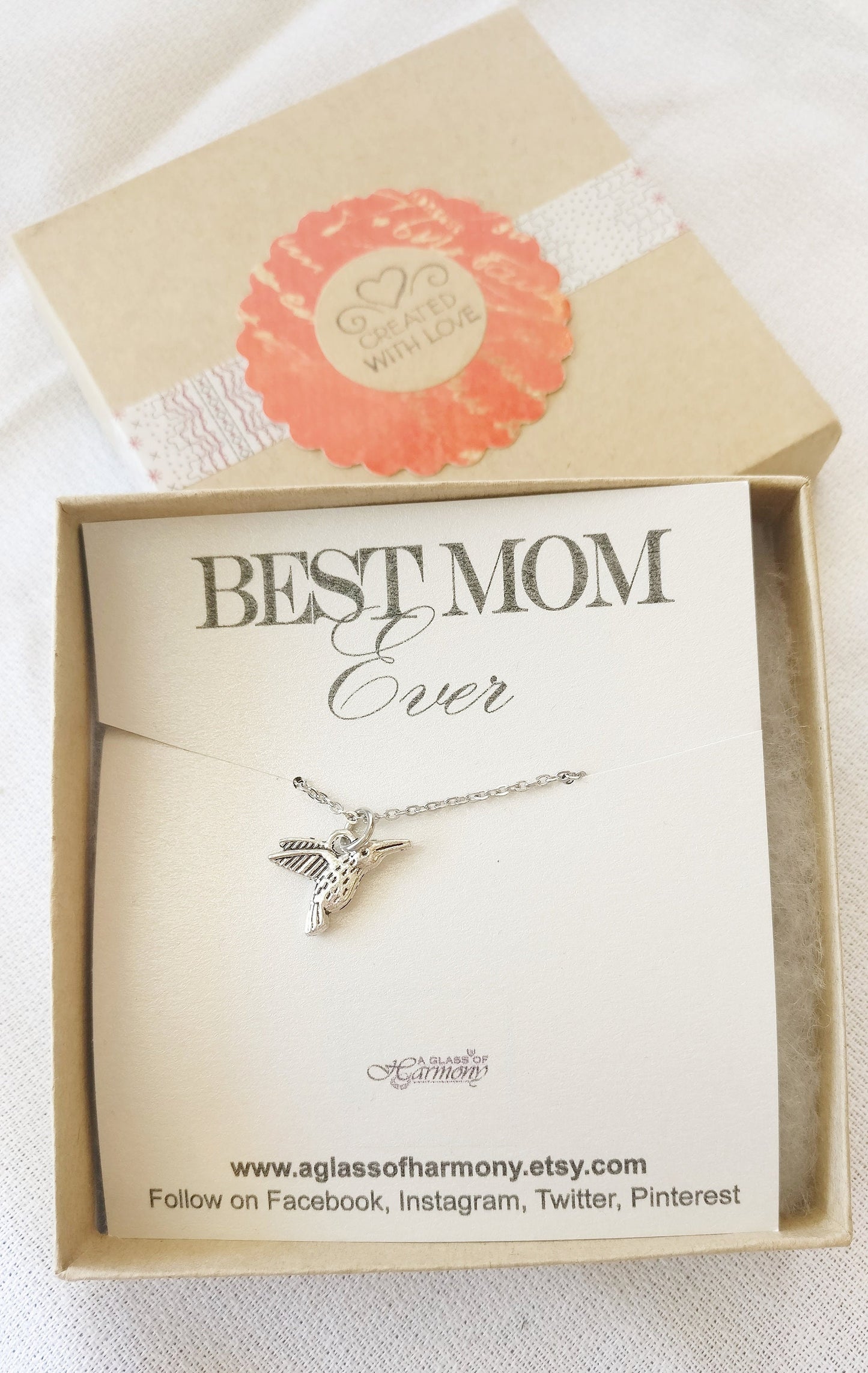 Necklace for Mom, Best Mom Ever, Mother's Day Gift, Jewelry for Mom, Necklace for Mom with Card, Gift For Mom, Ready to Give Gift for Mom