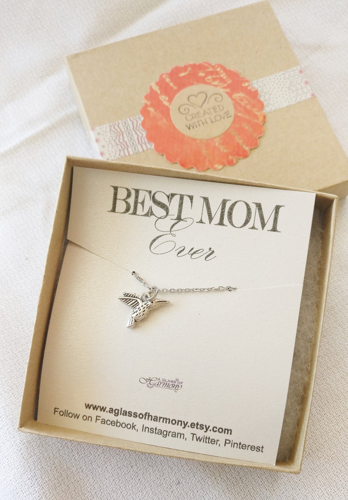 Necklace for Mom, Best Mom Ever, Mother's Day Gift, Jewelry for Mom, Necklace for Mom with Card, Gift For Mom, Ready to Give Gift for Mom