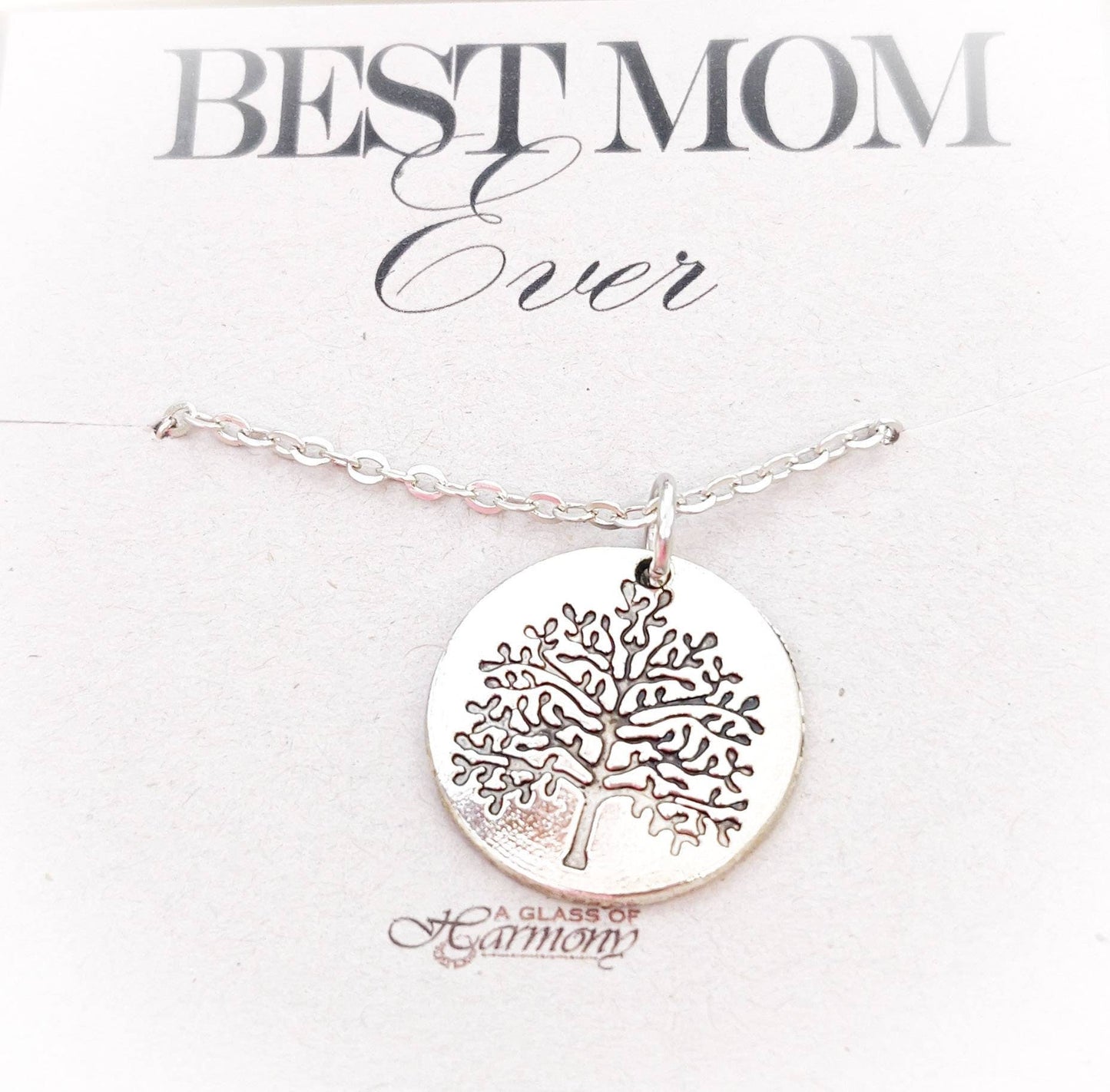 Necklace for Mom, Best Mom Ever, Mom Necklace, Jewelry for Mom, Necklace for Mom with Card, Mother's Day Gift, Ready to Give Gift for Mom