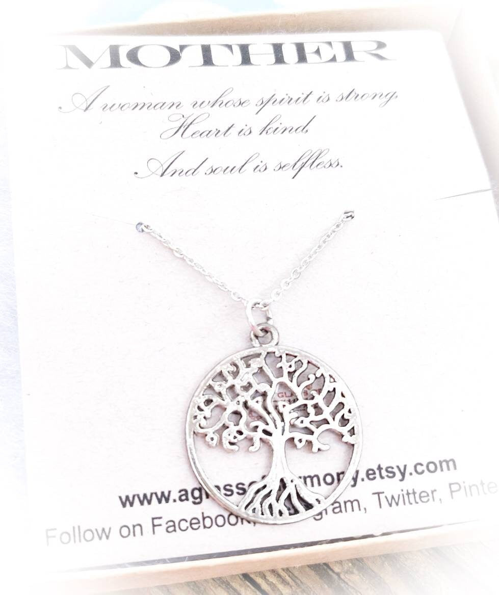 Necklace for Mom, Best Mom Ever, Mother's Day Gift, Jewelry for Mom, Necklace for Mom with Card, Gift For Mom, Tree of Life Necklace