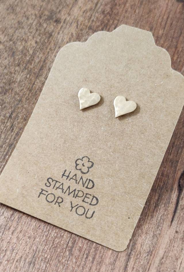 Gold Stud Earrings, Tiny Heart Earrings, Small Earrings, Dainty Earrings, Tiny Heart Earrings, Heart Earrings, Small Gold Earrings