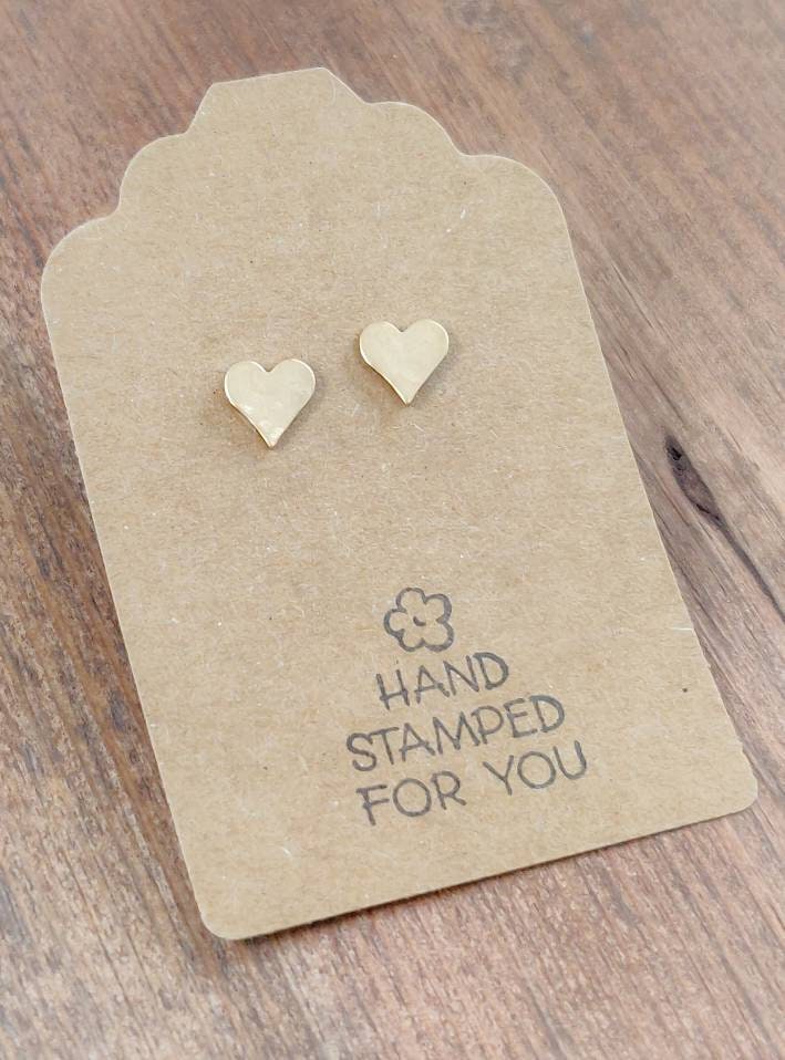 Gold Stud Earrings, Tiny Heart Earrings, Small Earrings, Dainty Earrings, Tiny Heart Earrings, Heart Earrings, Small Gold Earrings